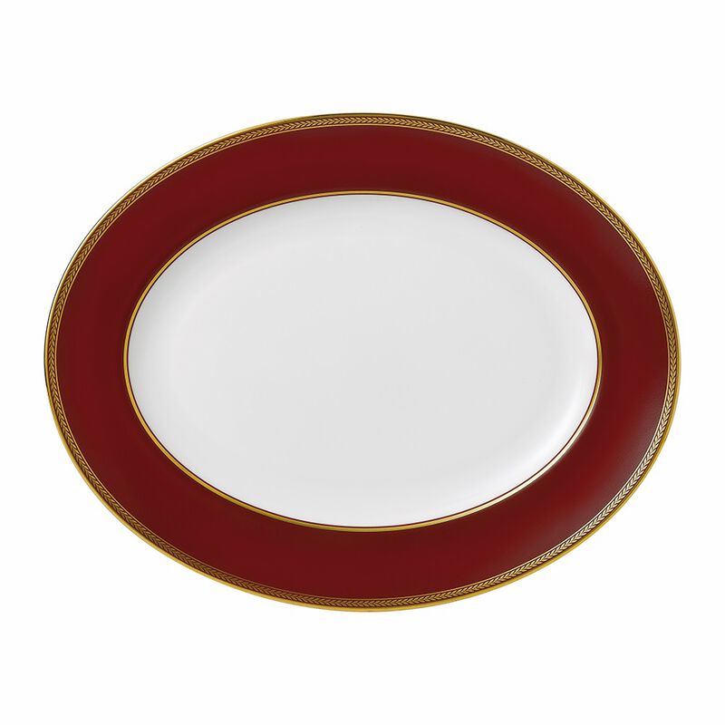 Wedgwood Renaissance Red Oval Platter 35cm image number 0