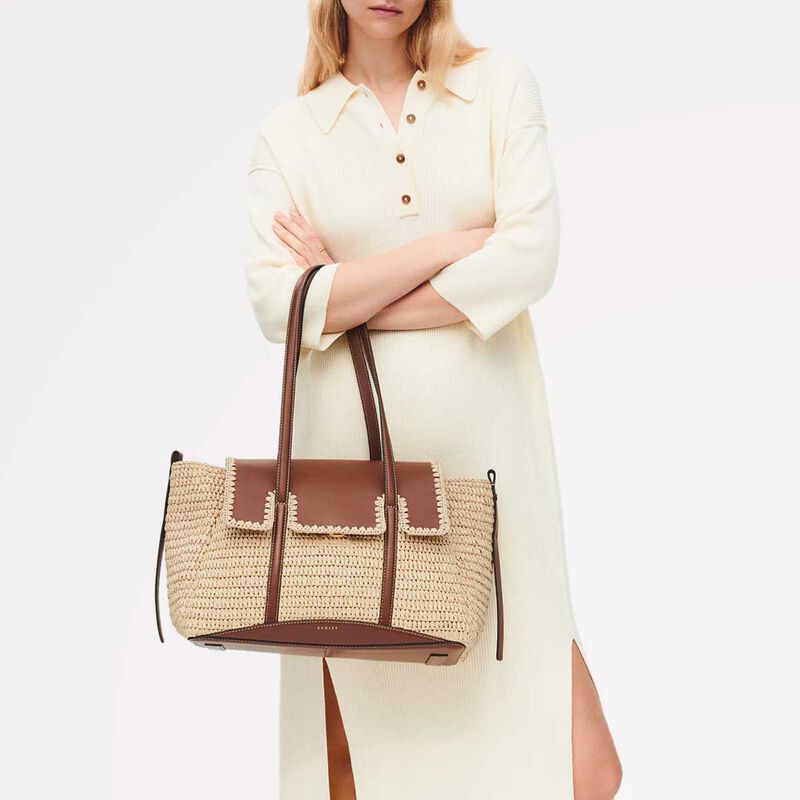 Radley The Chancery Raffia Medium Flapover Shoulder image number 1
