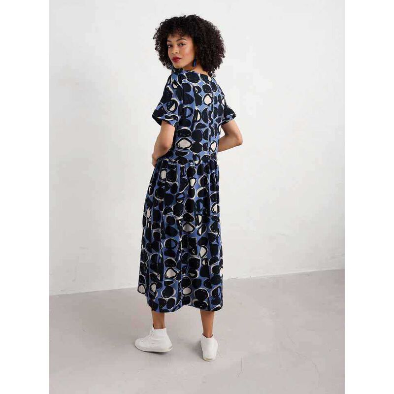 Seasalt Cornwall Brouse Dress Pebble Monoprint Mussel image number 1