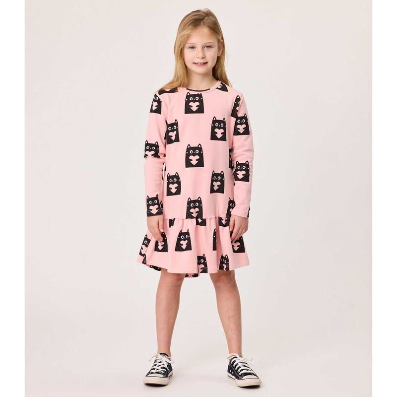 Kissed By Radicool Love Cats Frill Dress image number 1