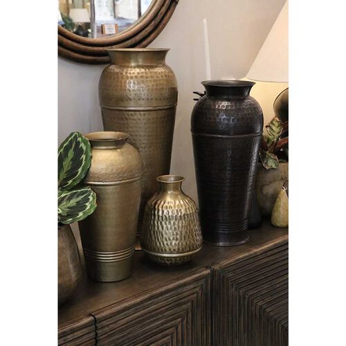CC Interiors Calypso Urn in Dark Antique Brass Finish