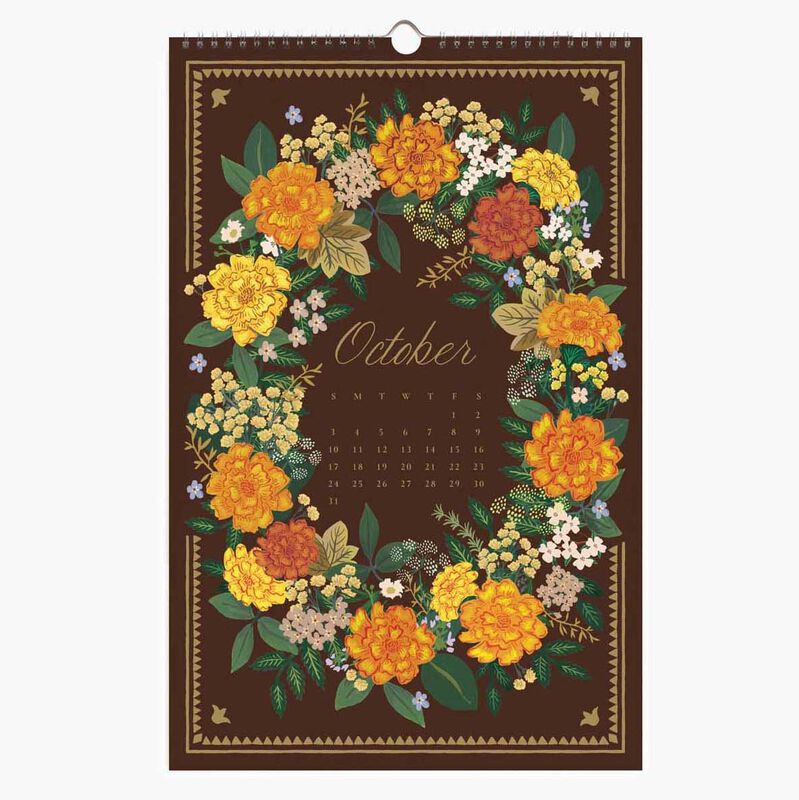 Rifle Paper Co. Botanical Garden 2027 Wall Calendar image number 2