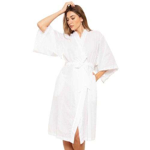Cottonreal Swiss Dot Kimono Wrapover