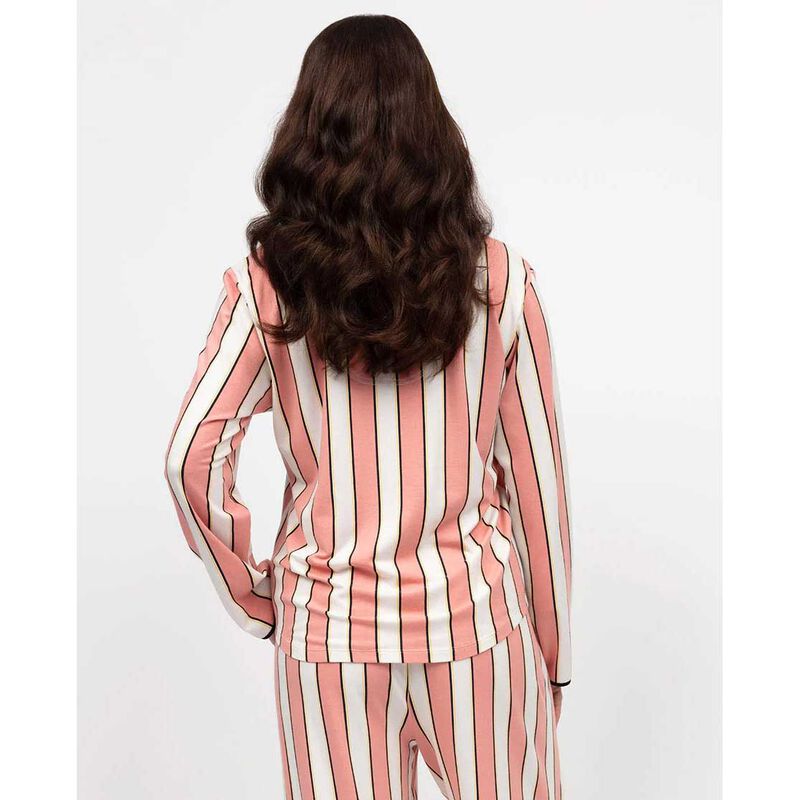 Cyberjammies Bonnie Stripe Printed Jersey L/S Pyjama Top image number 1