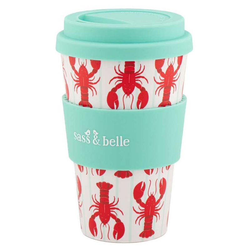 Sass & Belle Lobster Travel Coffee Cup image number 0