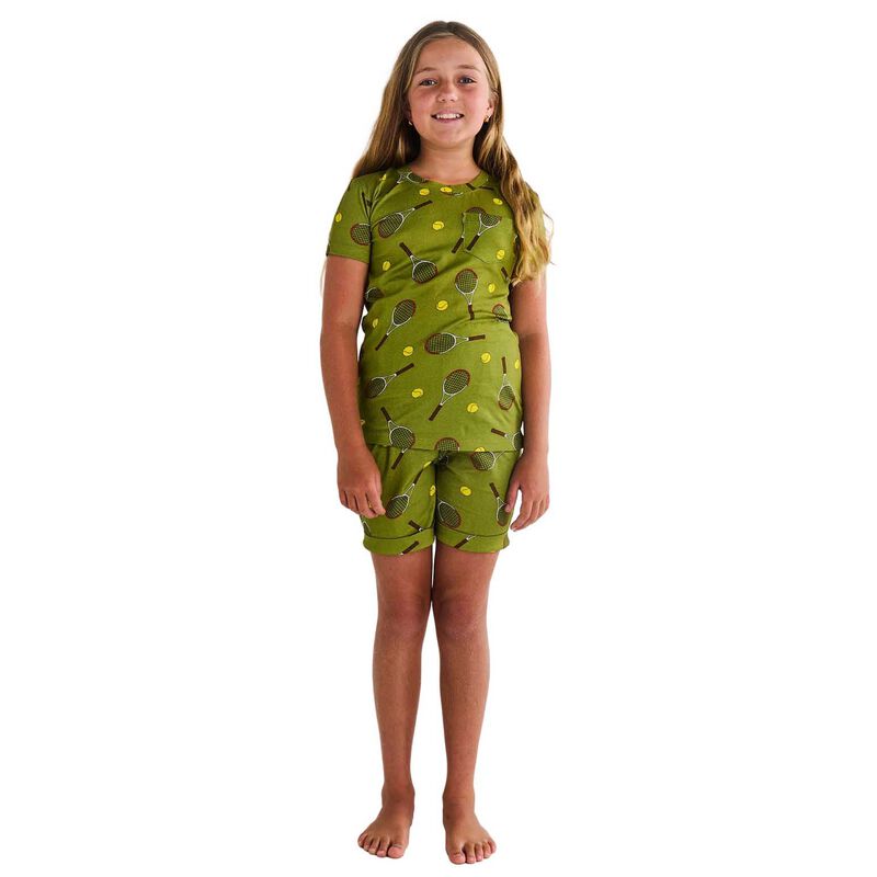 Kip&Co Deuce Organic Cotton Short Sleeve Tee & Short PJ Set image number 3