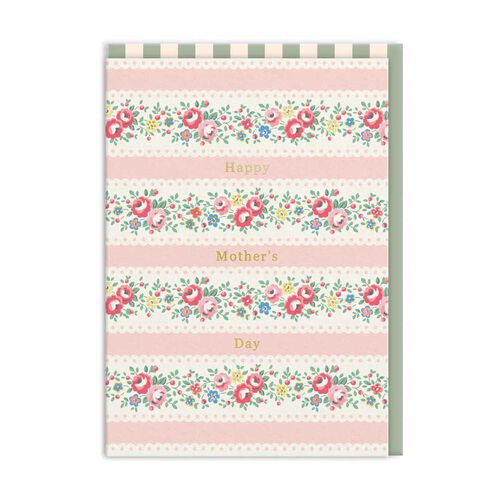 Cath Kidston Mother's Day Lace Rose Foil Card