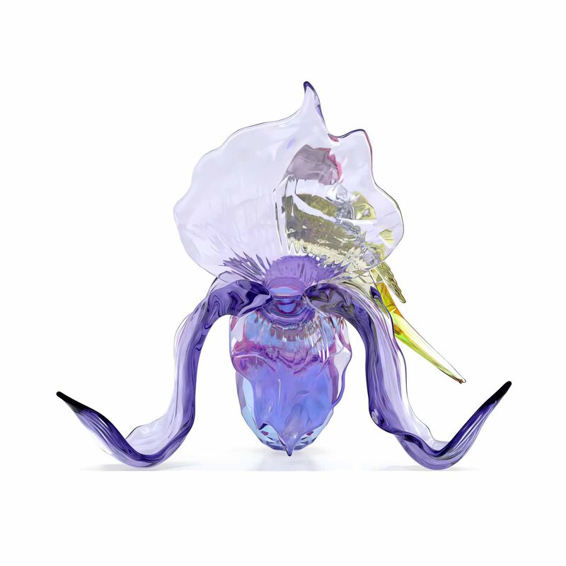 Swarovski Idyllia Gouldian Finch and Orchid image number 2