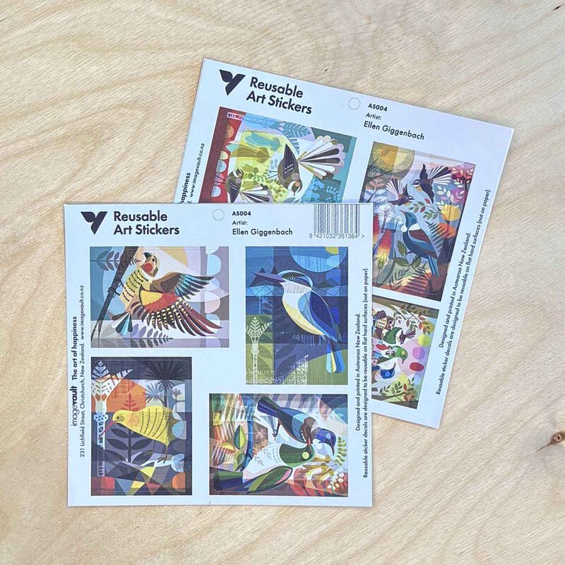 Ellen Giggenbach Bird Art Stickers image number 2