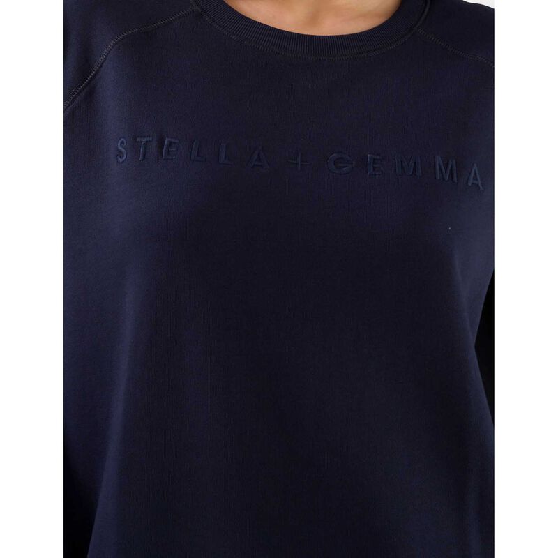 Stella + Gemma Classic Sweater Logo Navy image number 2
