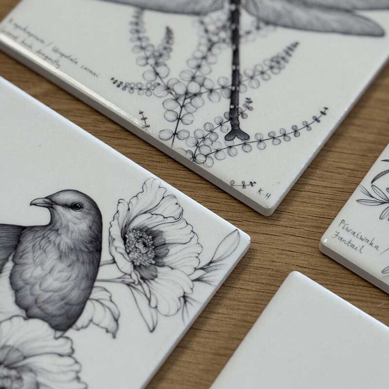Katy Hayward Coaster - Kukupa/Kereru/Wood Pigeon image number 3