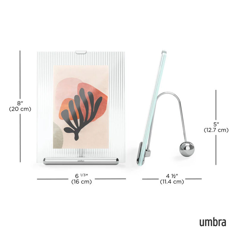 Umbra Flute Picture Frame 4x6 Chrome image number 3
