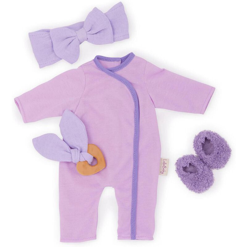 Lullababy 14" Outfit - Purple Oneies Outfit image number 0