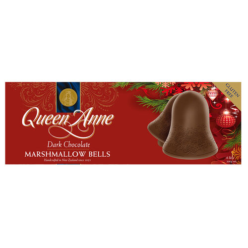 Queen Anne Dark Chocolate Marshmallow Bells 200g