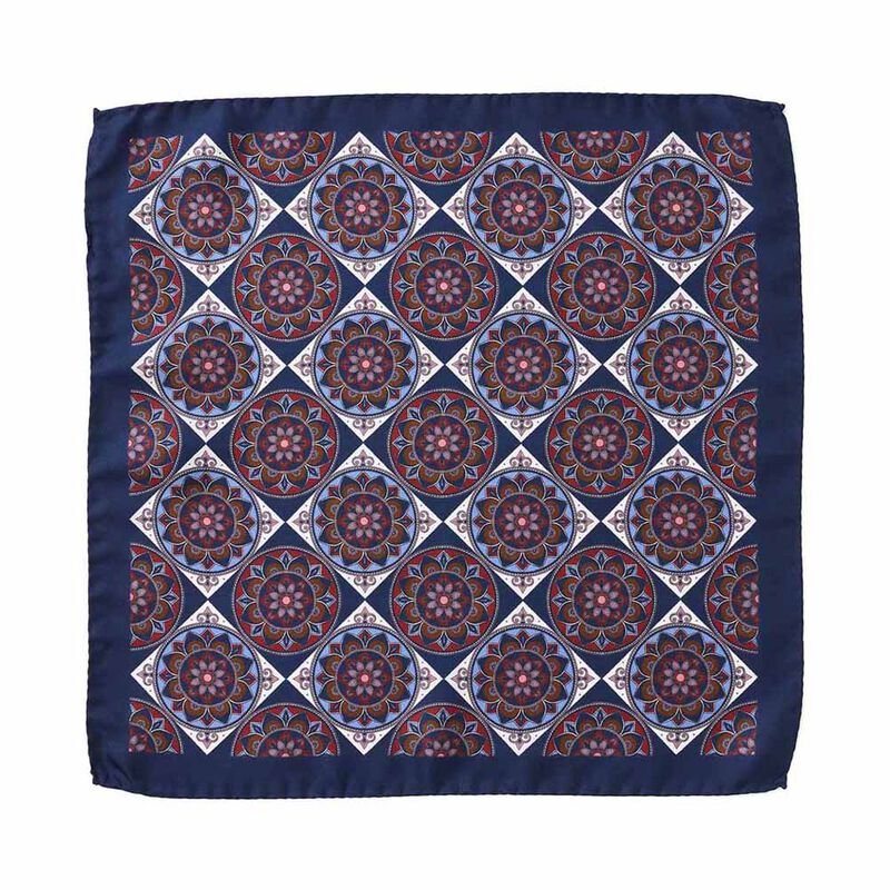 Cambridge Large Rondelle Pocket Square image number 0