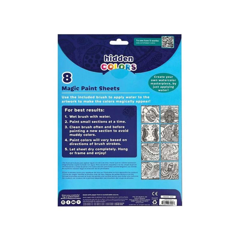 Ooly Hidden Colours Magic Paint Sheets - Magic Ocean image number 2