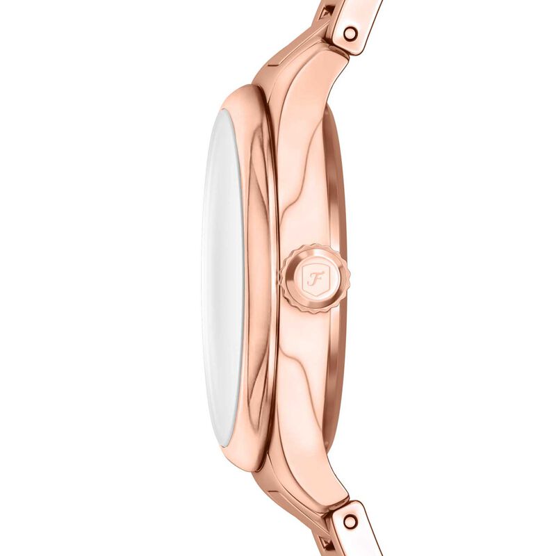 Fossil Gilmore Three-Hand Rose Gold-Tone Stainless Steel Watch ES5420 image number 2