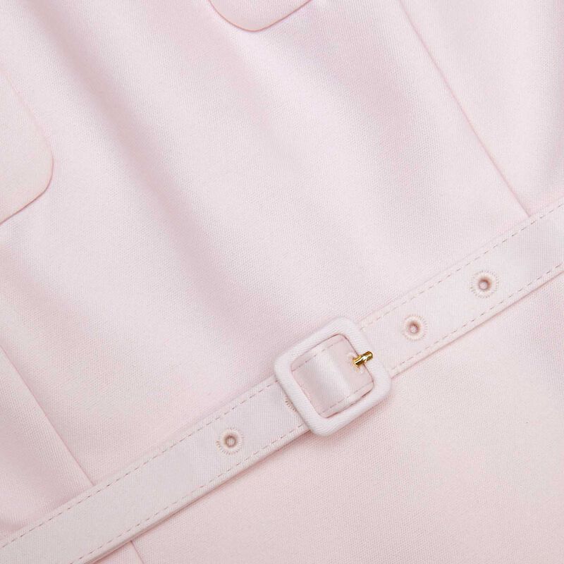 Self Portrait Pink Taffeta Midi Dress image number 2