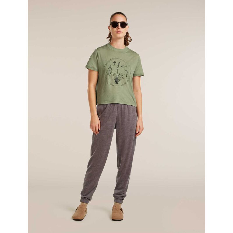 Icebreaker W Merino 150 Tech Lite SS Crop Tee Seed Story image number 2