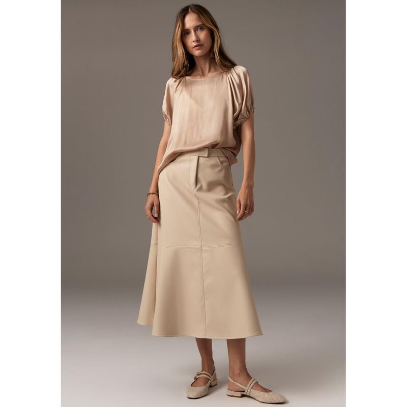 POL Ollie Vegan Leather Skirt image number 3