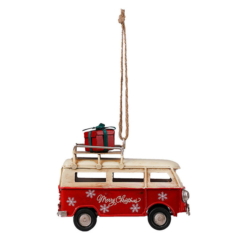 Flower Systems Hanging Vintage Campervan Red image number 1