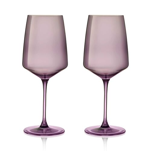 Viski Reserve Nouveau Wine Glasses in Violet, Set of 2