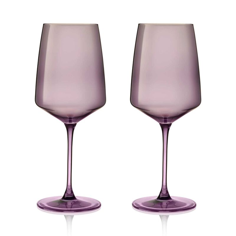 Viski Reserve Nouveau Wine Glasses in Violet, Set of 2 image number 0