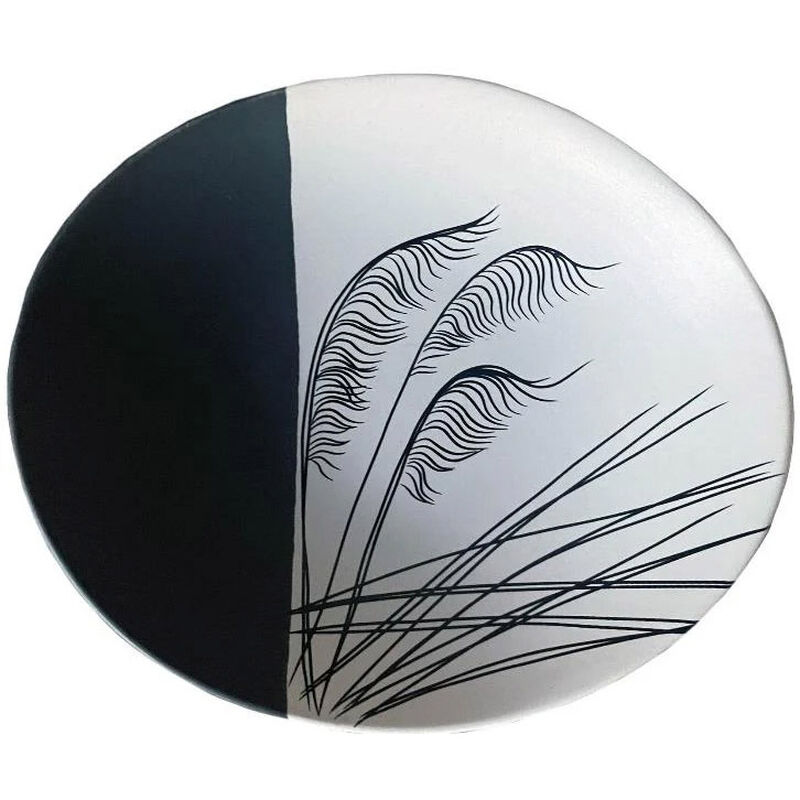 Jo Luping Coastal Toetoe Dipped Black On White 24cm Bowl image number 1