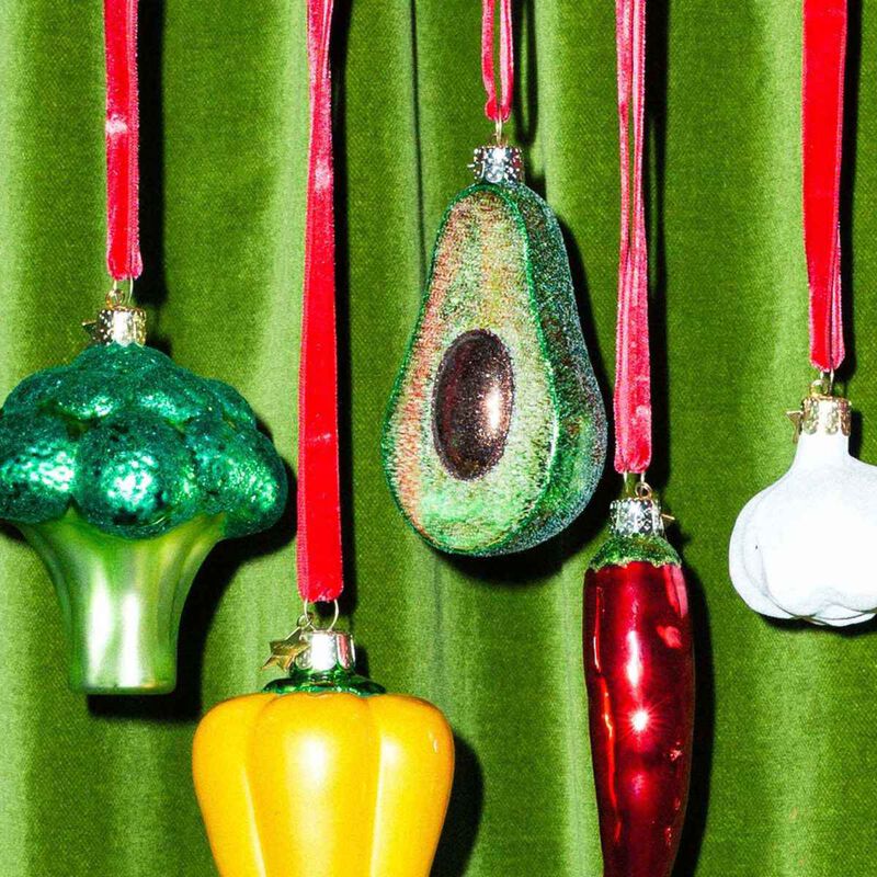 Vondels Ornament Glass Avocado 9cm image number 1