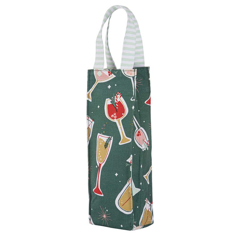 Ladelle Let's Get Merry Single Wine Bag image number 0