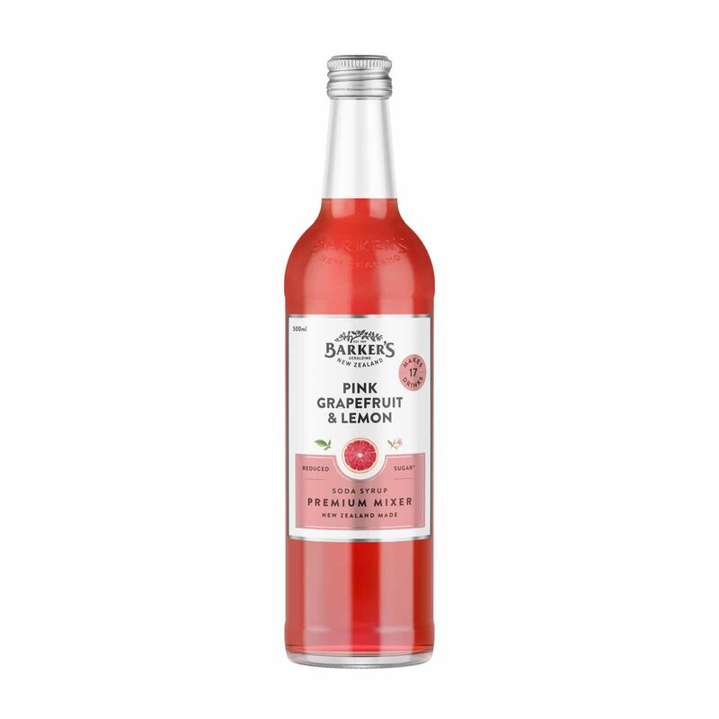 Barker's Pink Grapefruit & Lemon Premium Mixer 500ml image number 0