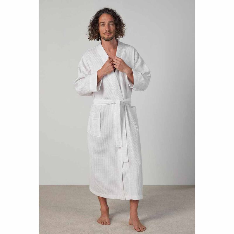 Baksana 50/50 Waffle Robe image number 7