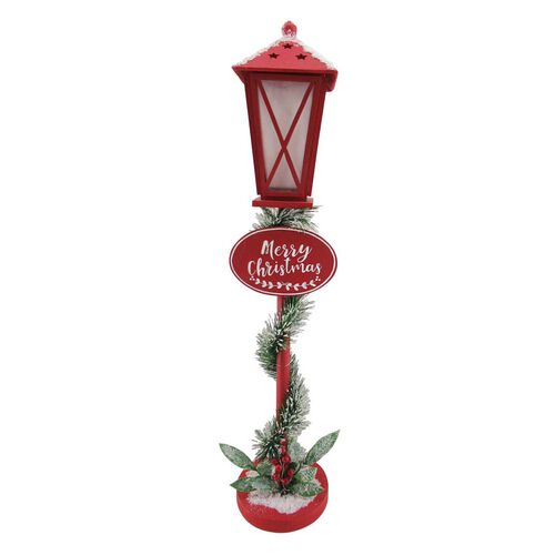Red Merry Christmas Lamp Post 33&frac12; Inch