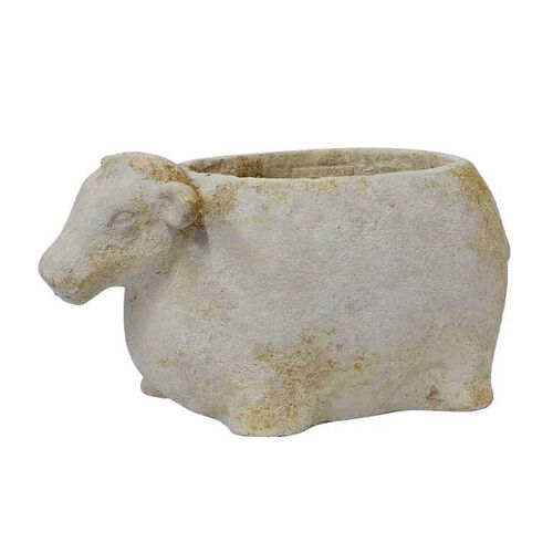 French Country Sheep Flower Pot