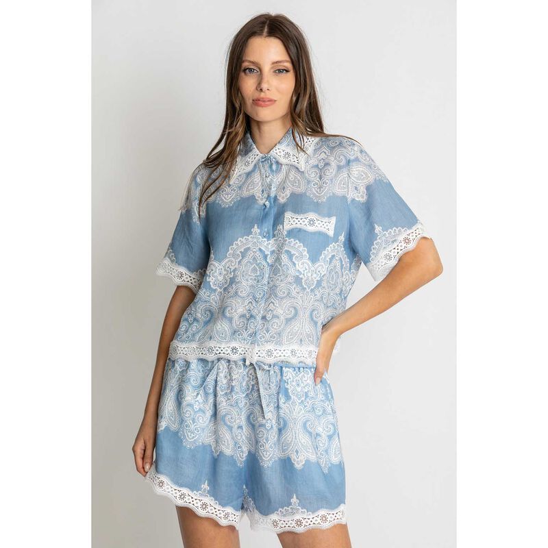 KACHEL Nivina Lace Trim Shirt image number 2