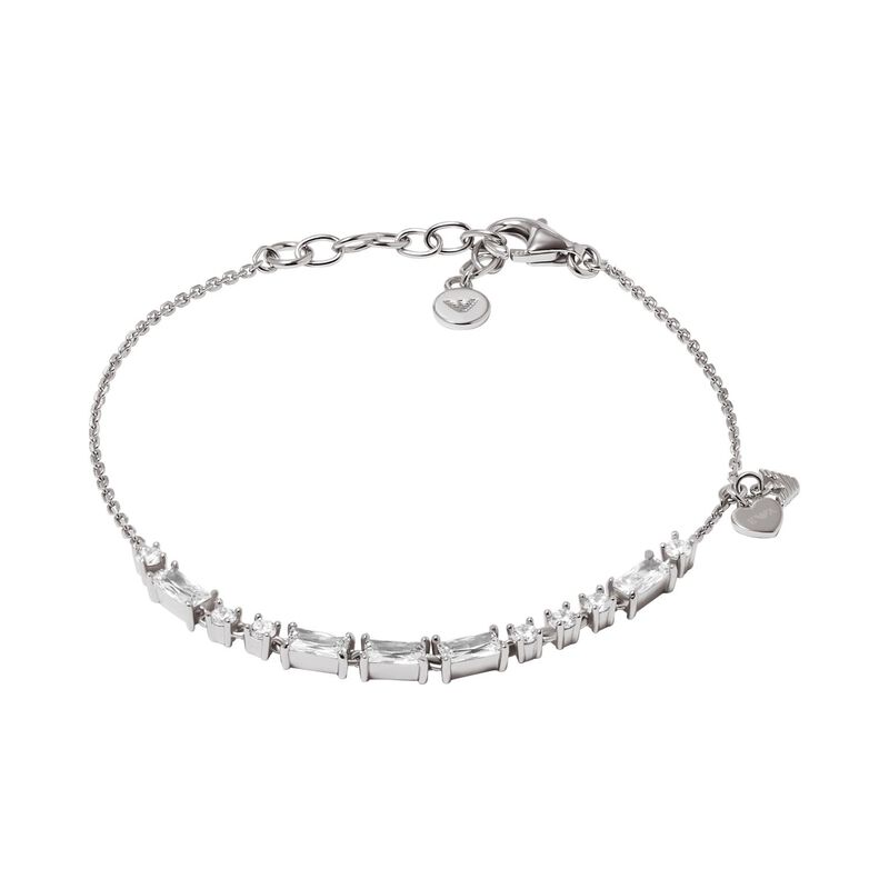 Emporio Armani Sterling Silver Station Bracelet image number 0