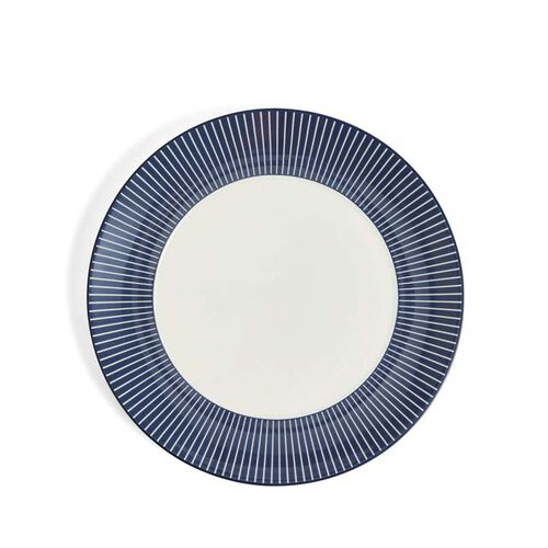 Wedgwood Gio Plate 23cm Pinstripe Blue