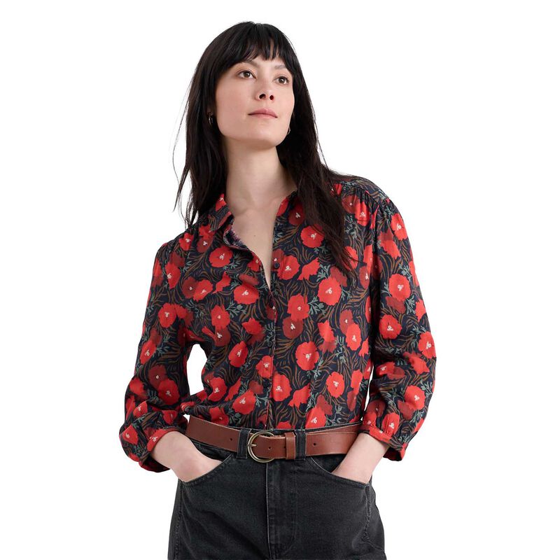 Seasalt Cornwall 3/4 Embrace Shirt Grass Meadow Maritime image number 0