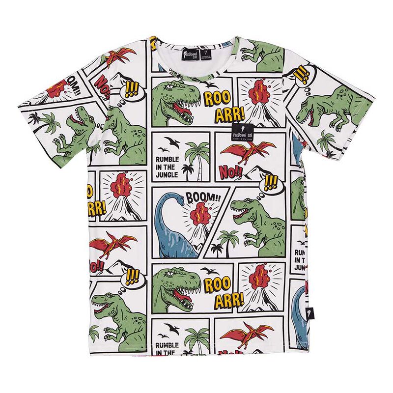 Radicool Dude Comic Dino Tee image number 0