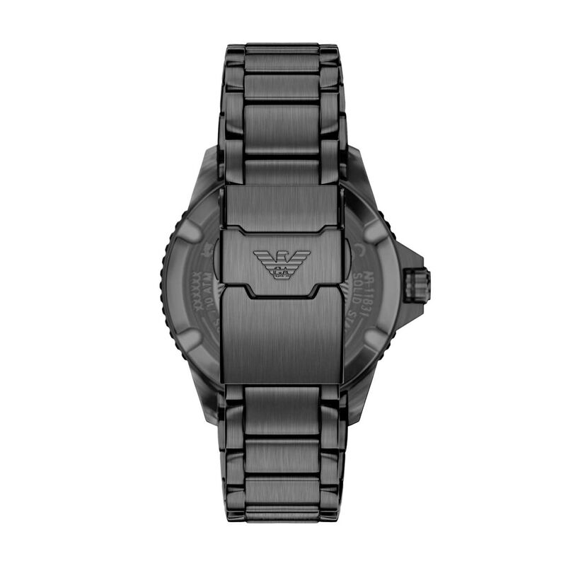 Emporio Armani World Explorer Three-Hand Stainless Steel Watch image number 1