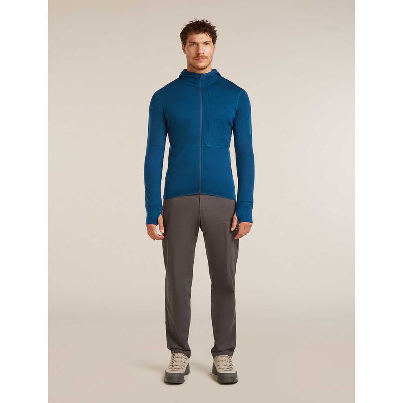 Icebreaker M Merino Blend 200 RealFleece Descender LS Zip Hoodie image number 3