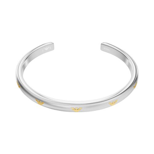 Emporio Armani Two-Tone Stainless Steel Cuff Bracelet