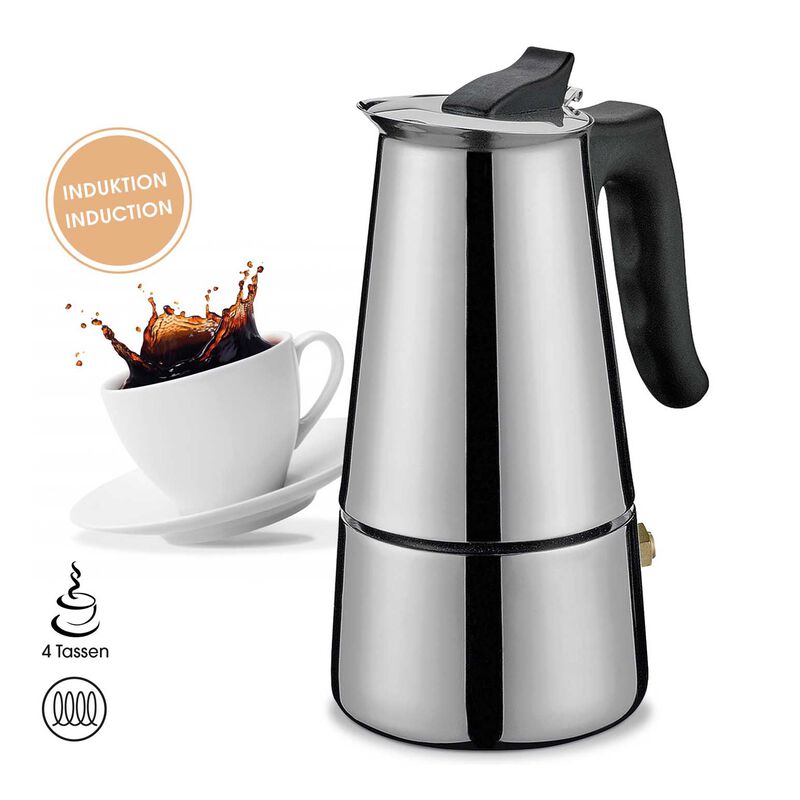 Zassenhaus Adriana Induction Stovetop Espresso Maker 4 Cup image number 3