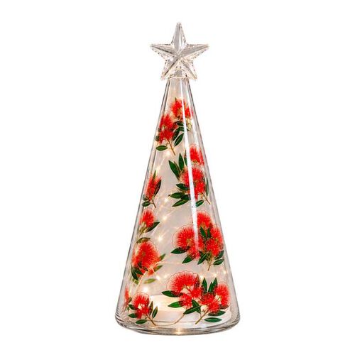 Stellar Haus Pohutukawa Glass Tree 23cm