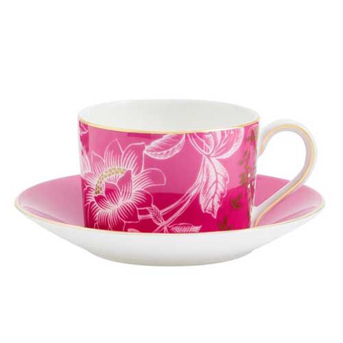 Wedgwood Pink Tonquin Teacup & Saucer