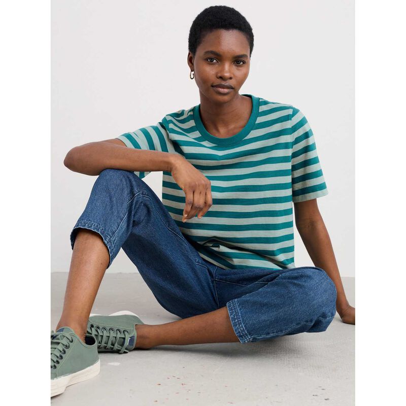 Seasalt Cornwall Copseland T-Shirt Scallion Emulsion image number 1