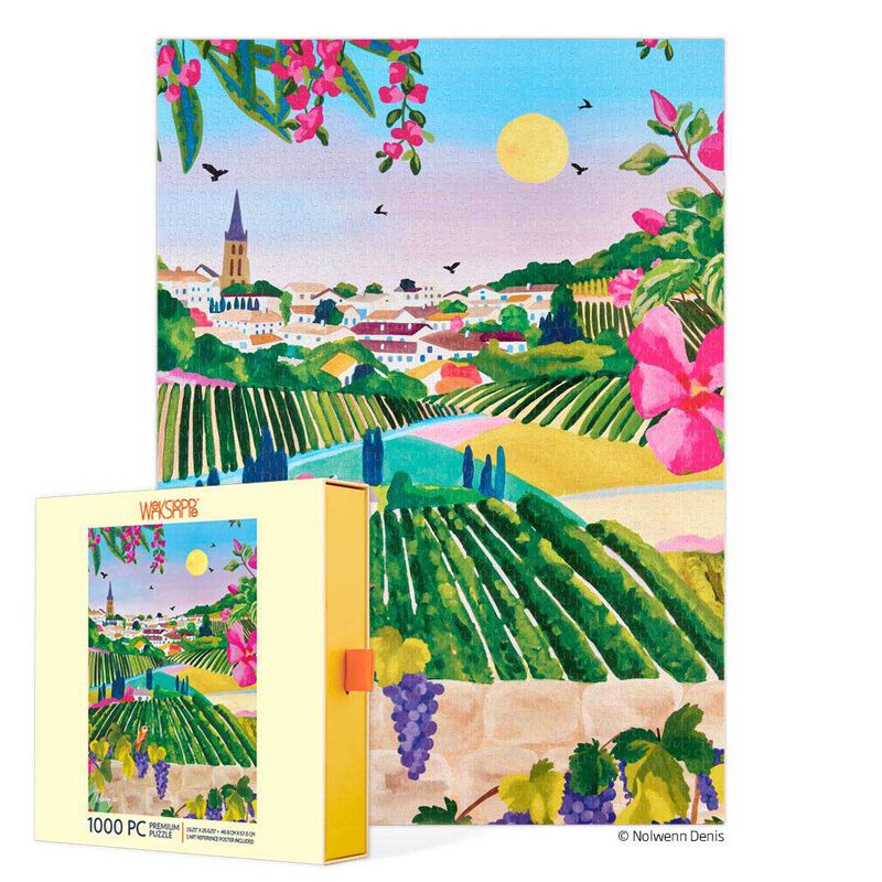 WerkShoppe Village Vineyard 1000 Piece Puzzle image number 0