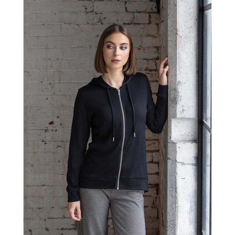 Vassalli Shield Hoodi 100% Merino Zip Up image number 2