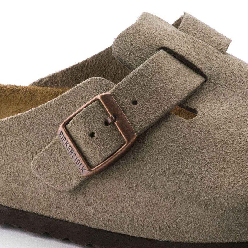 Birkenstock Women's Boston Suede Taupe Regular image number 2