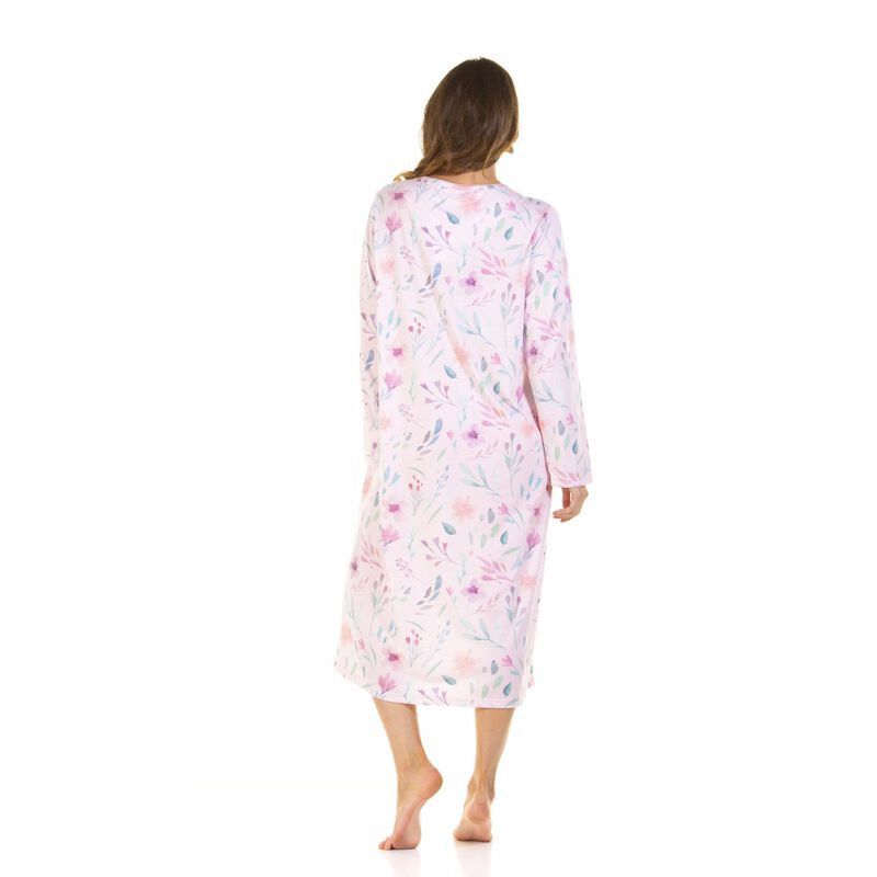 La Marquise Watercolours Cotton Rich Longsleeve Nightdress image number 3